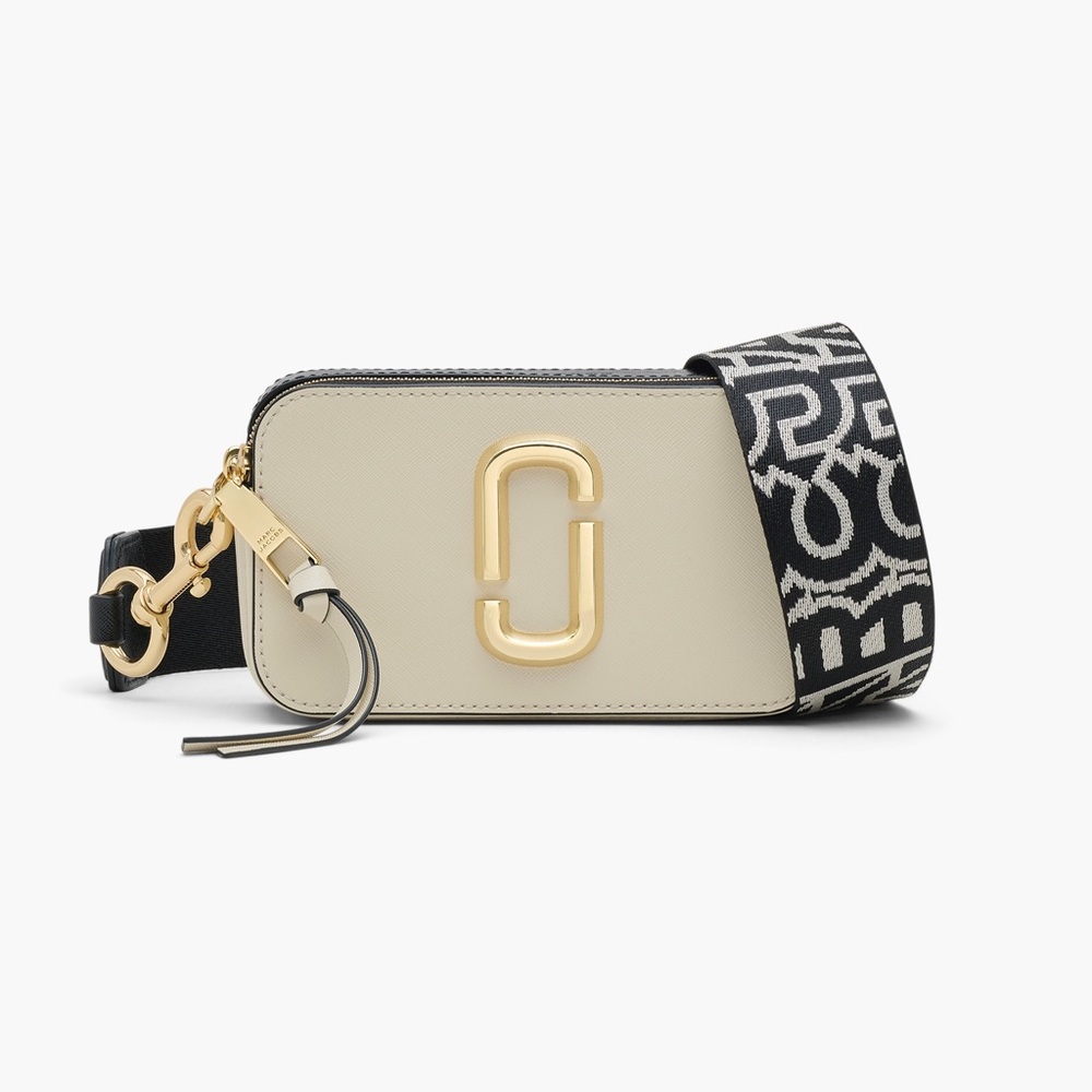 NEW Marc Jacobs Cloud White Multi Snapshot Camera Crossbody Bag Purse Handbag